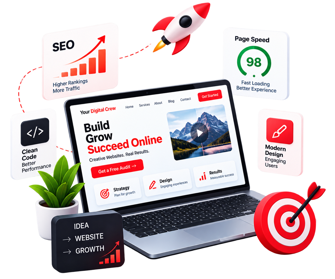 Website development and digital growth by Your Digital Crew